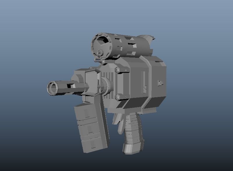 Nail Gun  3D model_1