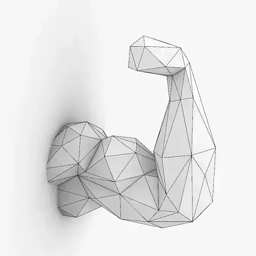 Low Poly Arm Free 3D print model