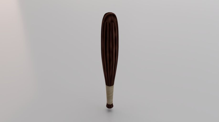 Quidditch Bat Low-poly 3D model_1