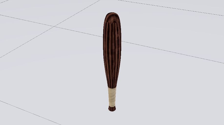 Quidditch Bat Low-poly 3D model_6