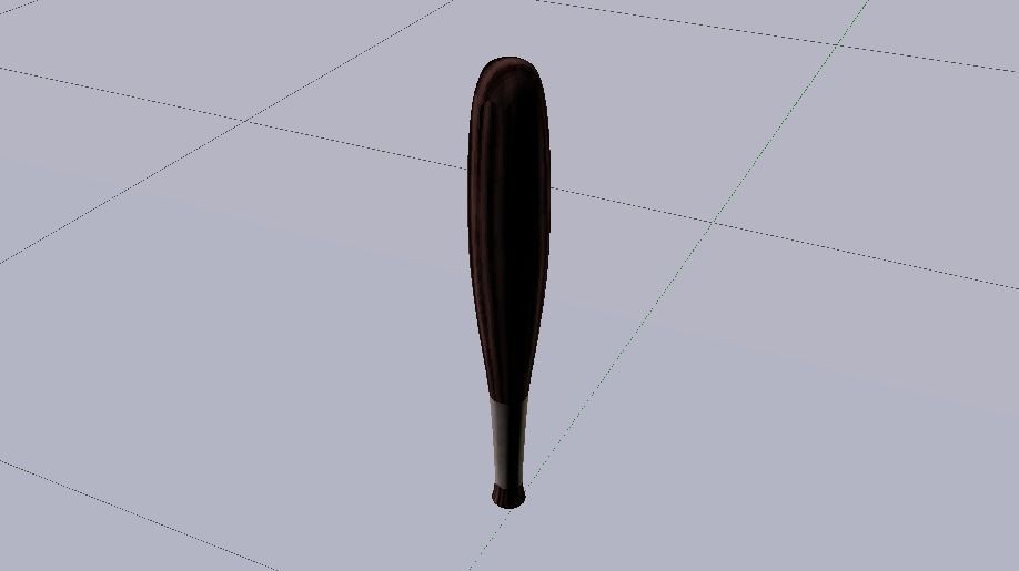 Quidditch Bat Low-poly 3D model_11