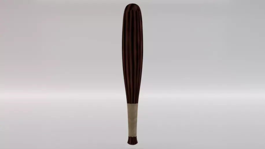 Quidditch Bat Low-poly 3D model_0