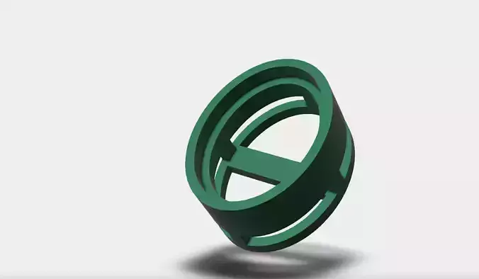 Oval Stone Pendant 3D model  3D print model