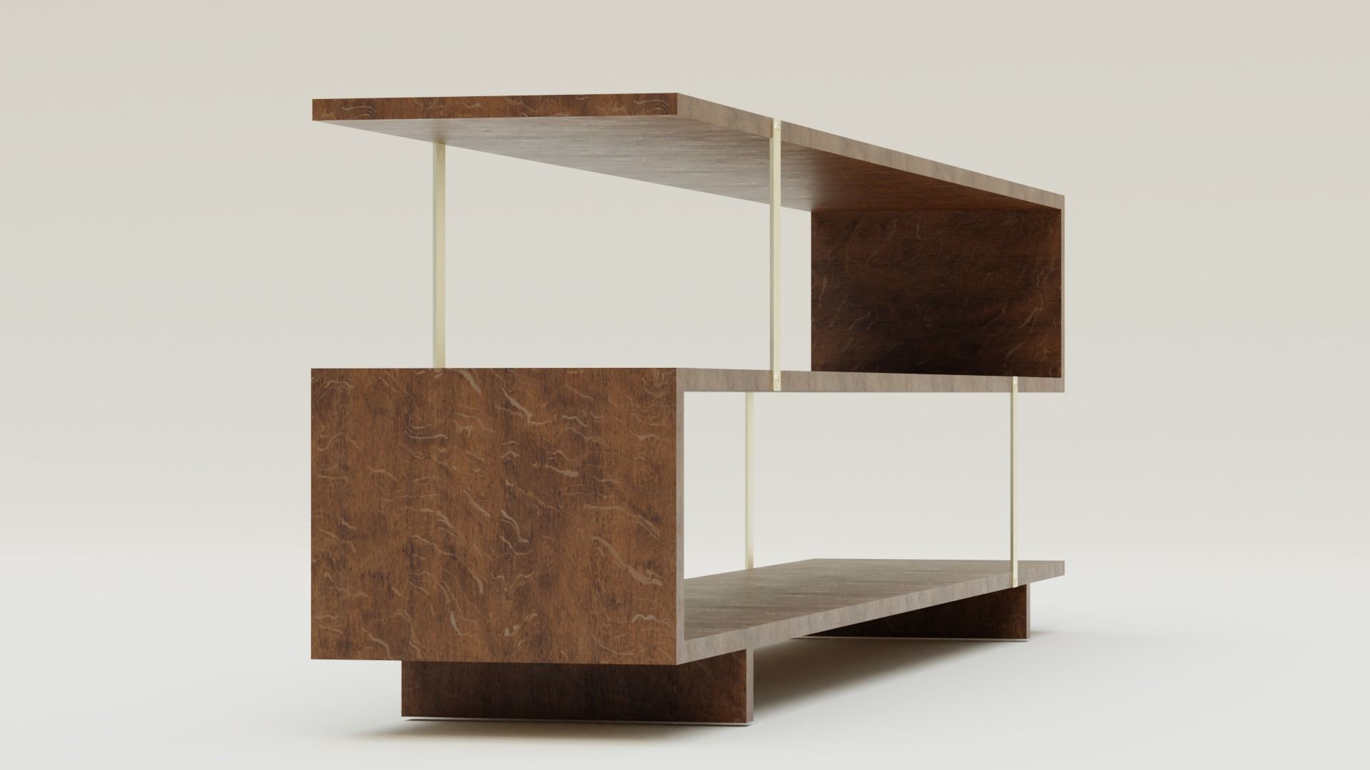 Boa Low Bookcase 3D model_2
