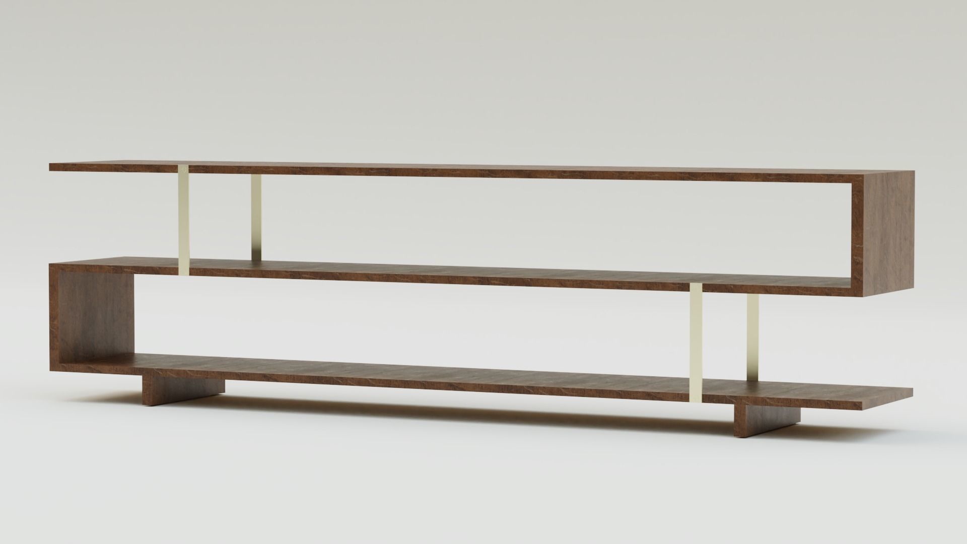 Boa Low Bookcase 3D model_1