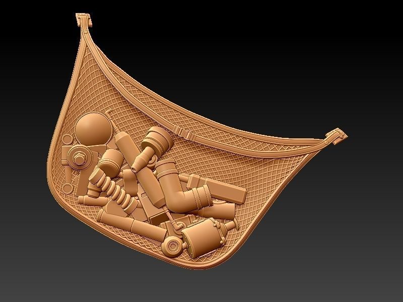 Jakku biker pin-up style 3D print model_66