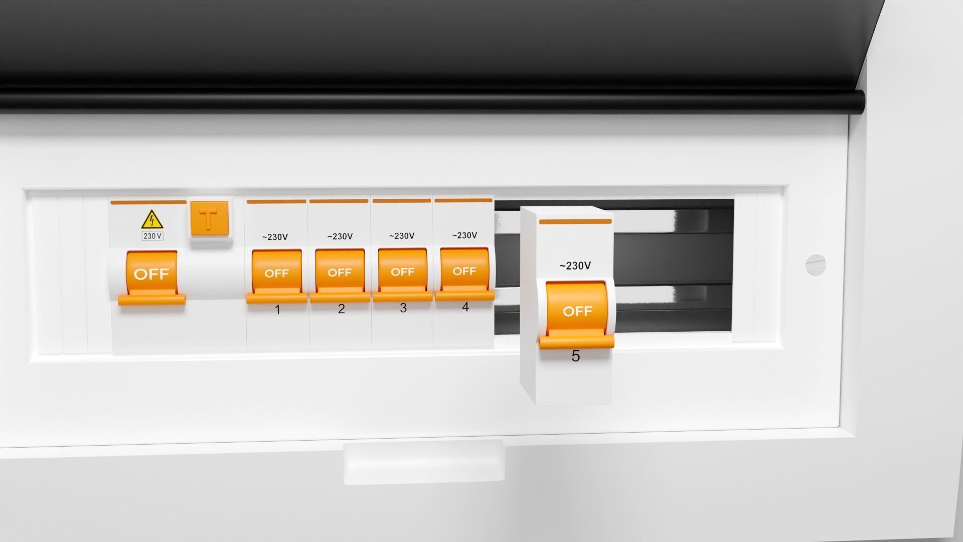 Electrical Fuse box 3D model_6