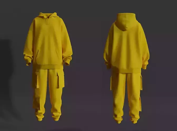 Women Oversized Hoodie and Cargo Pant Outfit