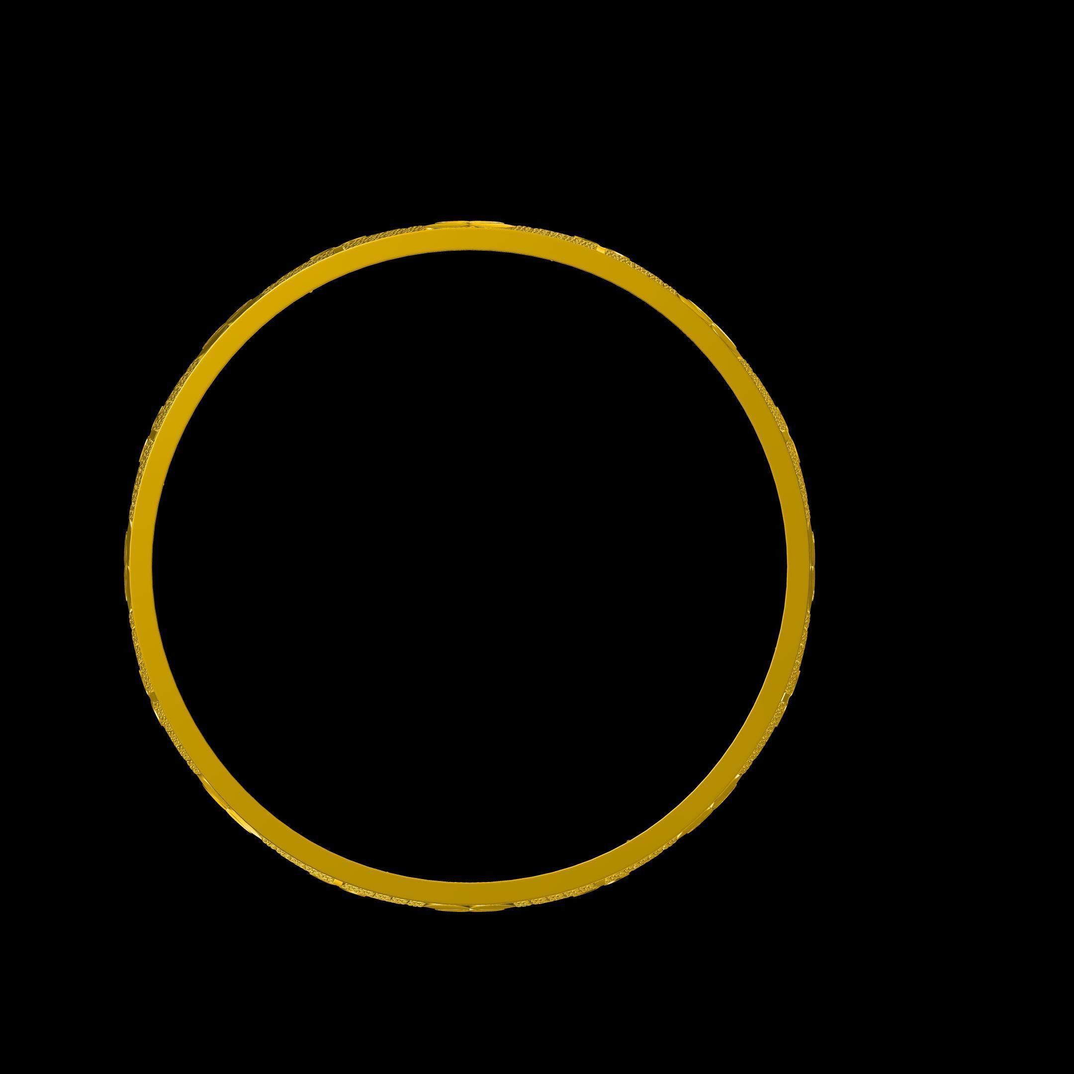 BAngle gold plated 3D print model_1