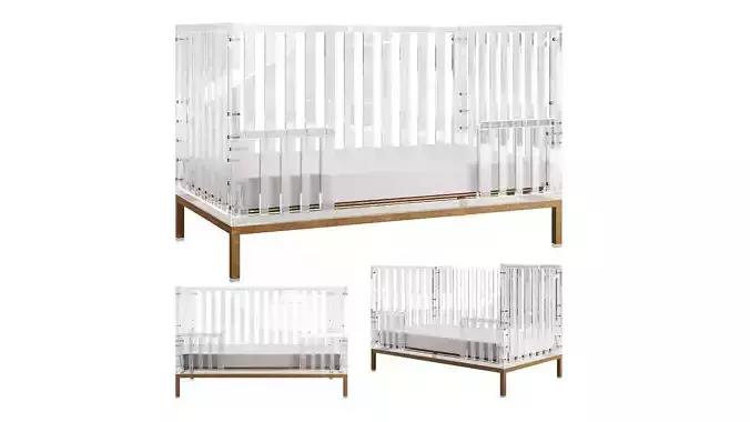 LUMA Crib by Nursery Works 3D model