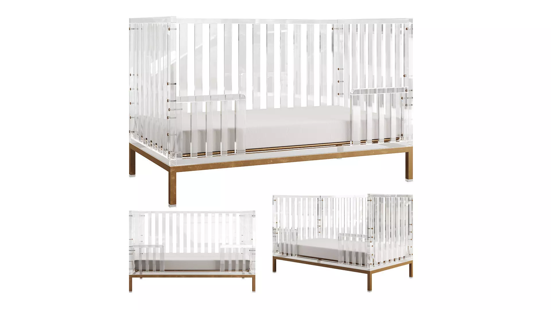 LUMA Crib by Nursery Works 3D model