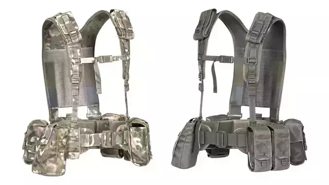 VIRTUS H YOKE AND BELT LINE Low-poly 3D model
