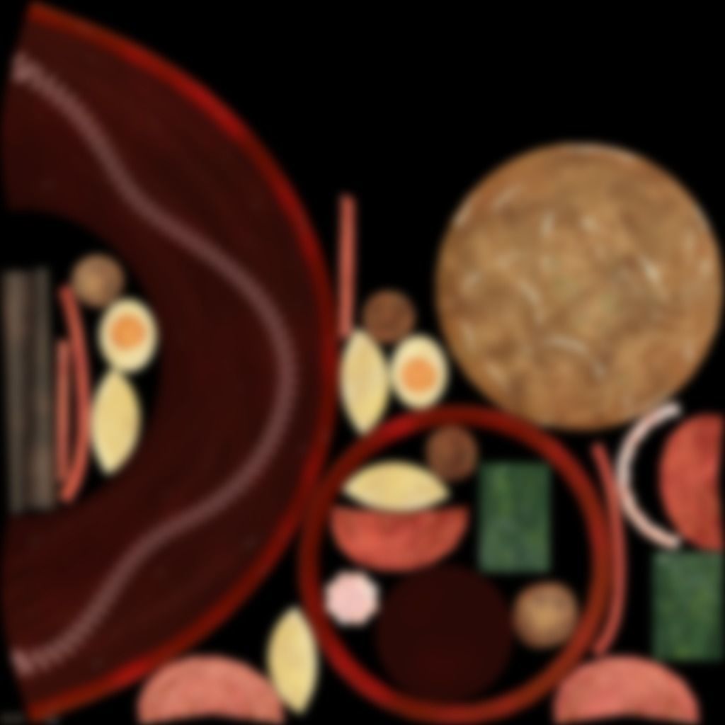 Ramen hand-painted Low-poly 3D model_7