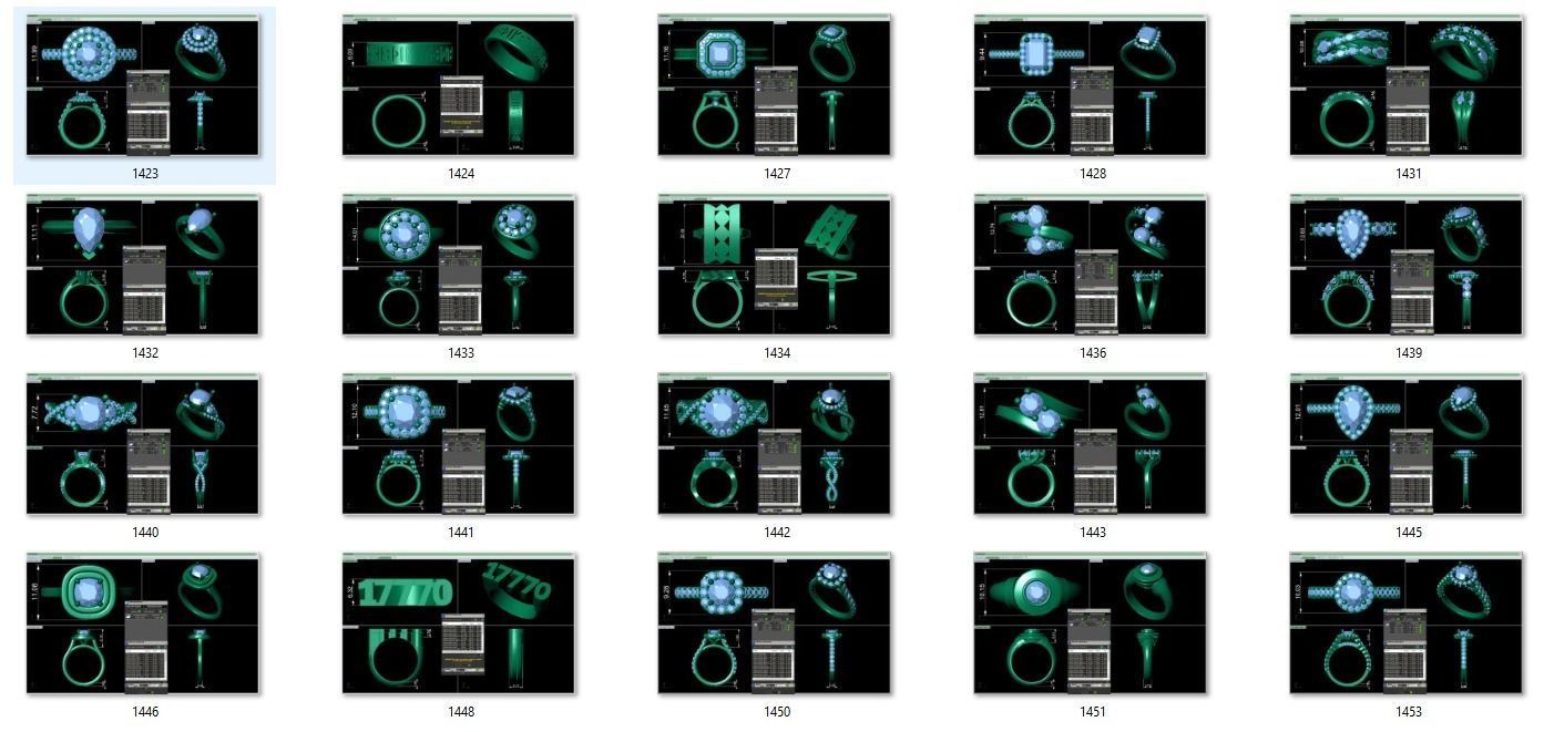 jewelicious-003 20mstl model jewelry 3d digital stl pack 3D print model_3
