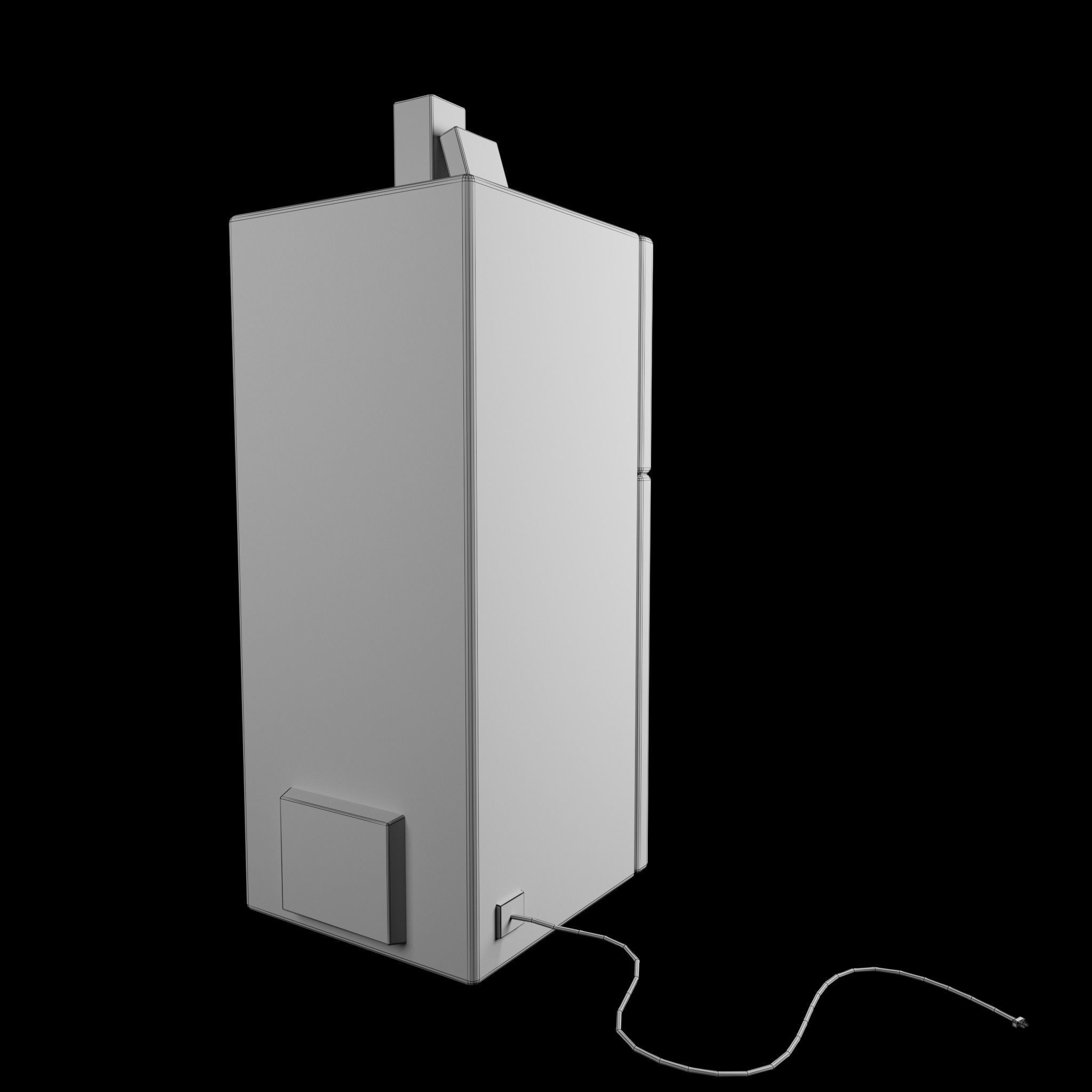 Refrigerator Low-poly 3D model_10