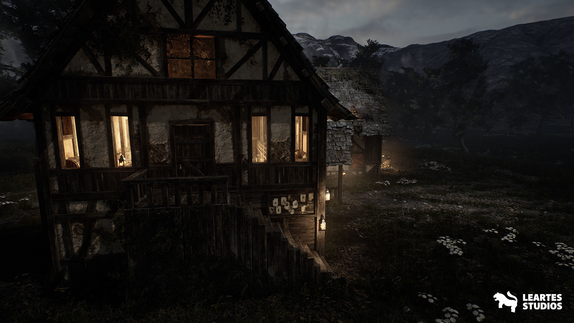 Medieval Tavern Low-poly 3D model_10