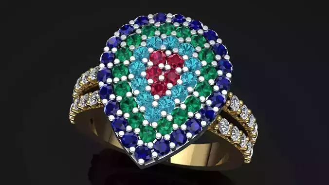 PEAIR RING 3D print model