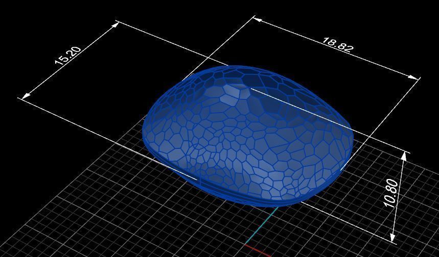 Pomellato tango ring smoky quartz 3D print model_6