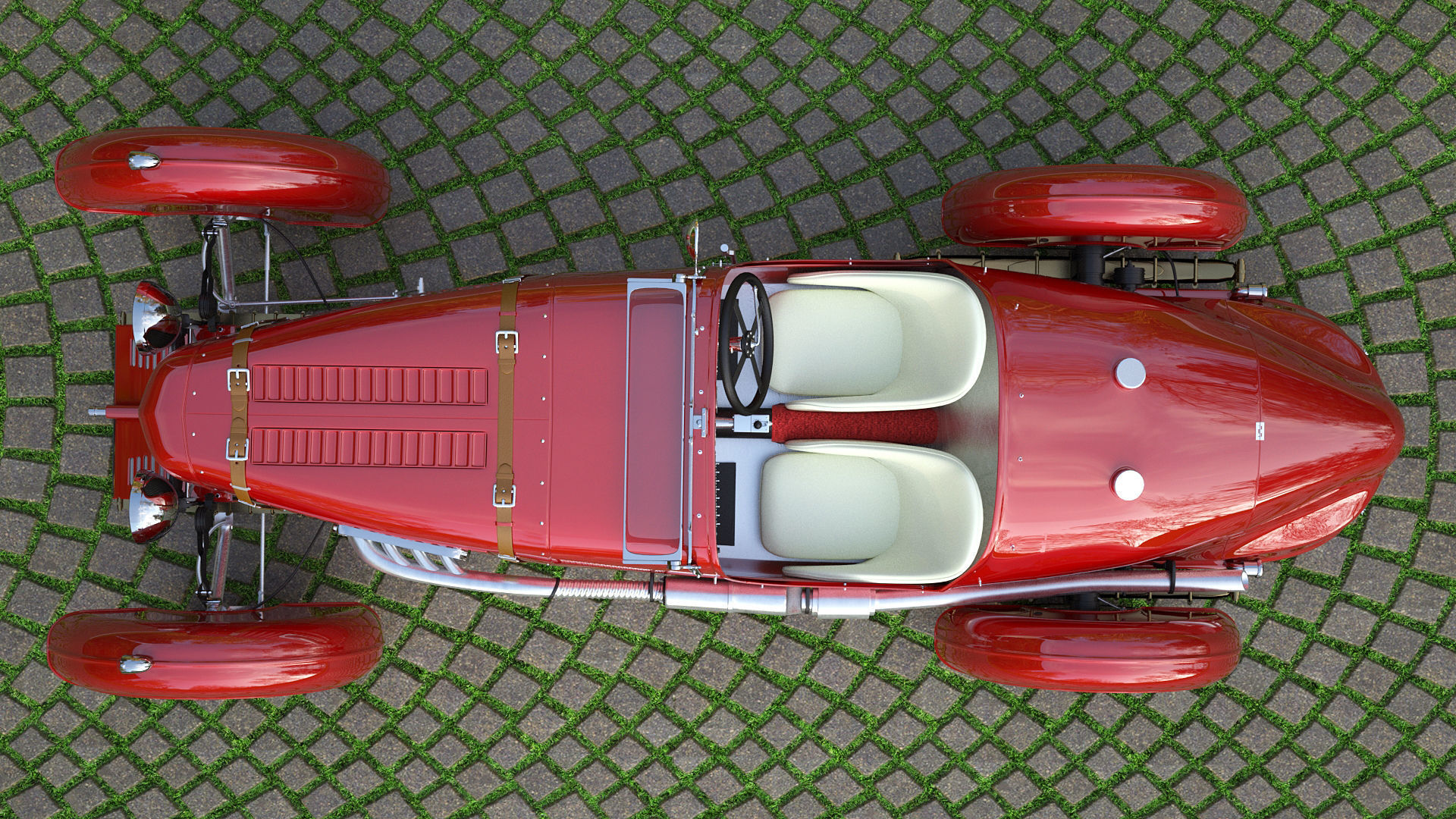 Aston Martin Ulster Replica 1934 3D model_14