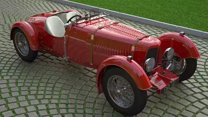 Aston Martin Ulster Replica 1934 3D model