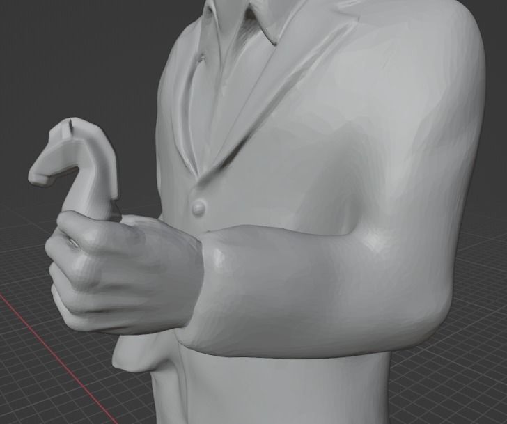 Magnus Carlsen  3D print model_7