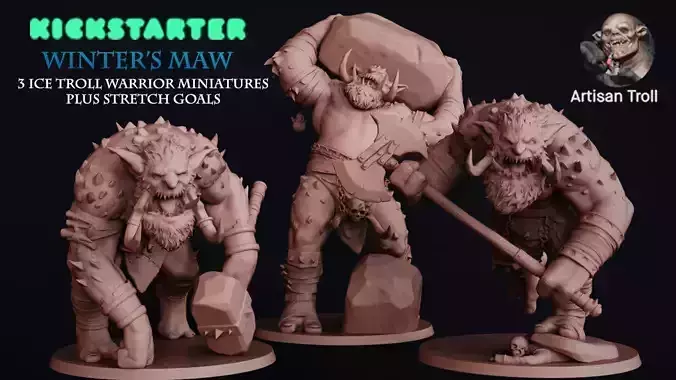 Winters Maw - STL Ice Trolls  3D print model