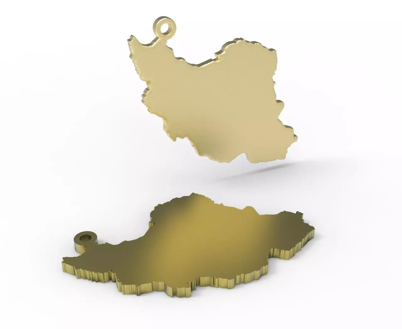 Iran pendant Solid 3D print model
