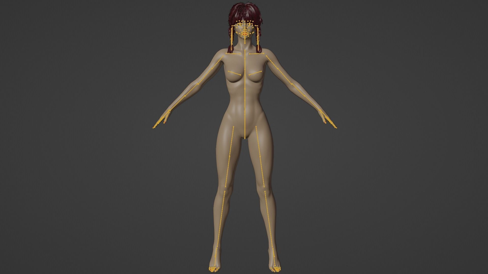 Blonde Chick - Tactical Undercover Agent Soldier Suit -Rigged - Low-poly 3D model_56