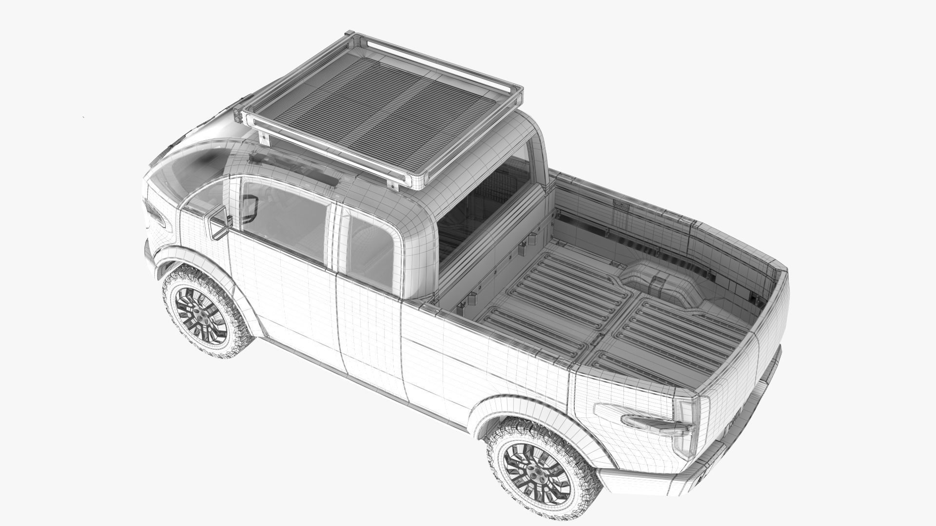 Canoo Pickup Truck  3D model_12