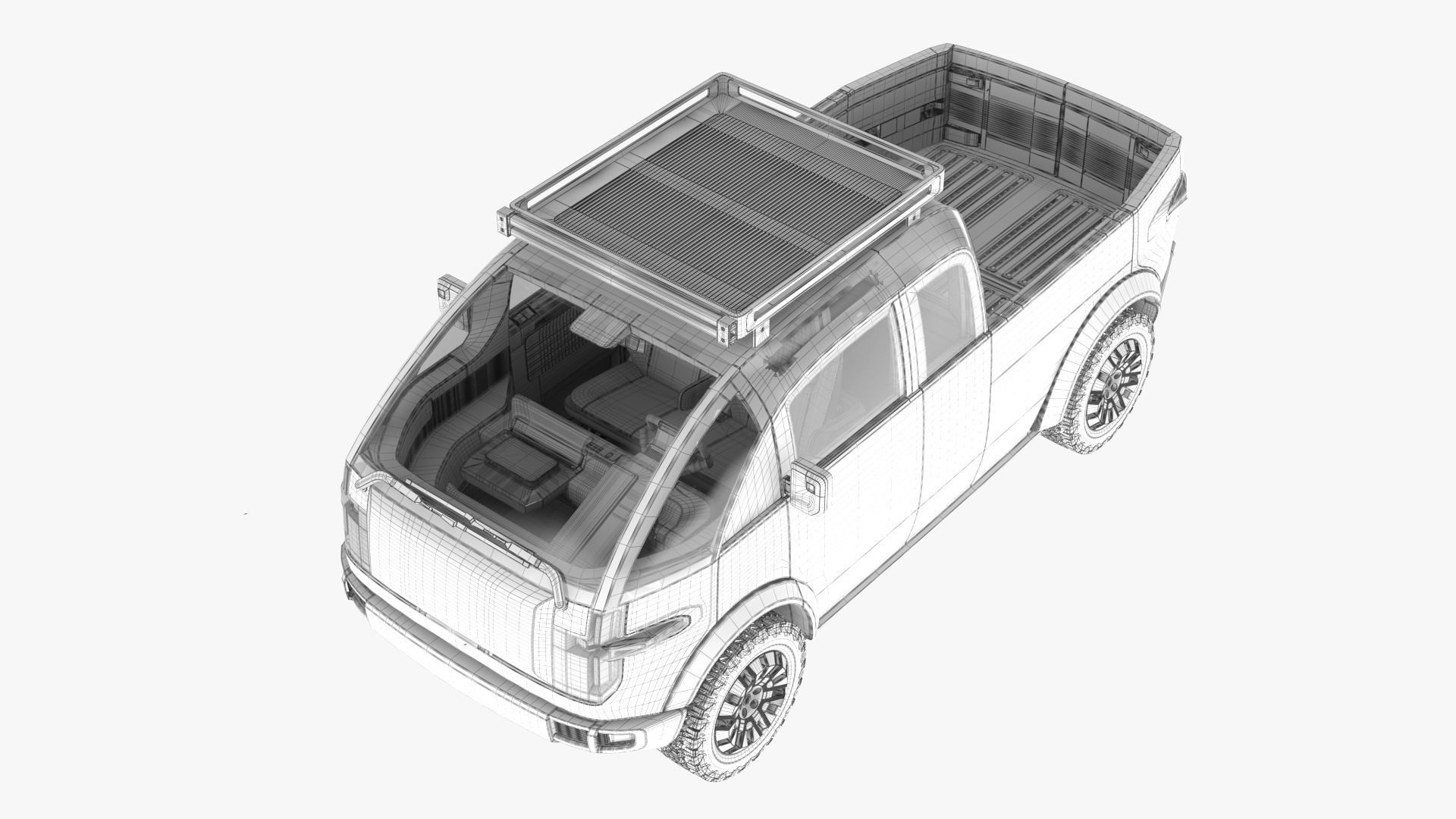 Canoo Pickup Truck  3D model_10