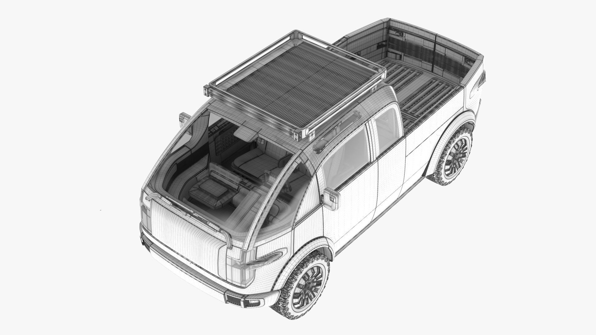Canoo Pickup Truck  3D model_11