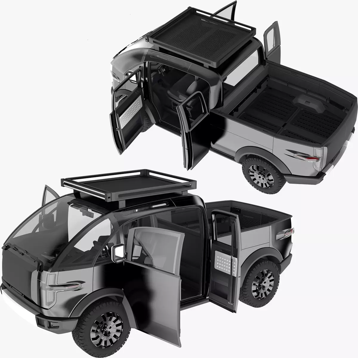 Canoo Pickup Truck  3D model_0