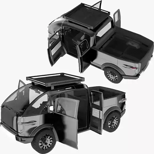 Canoo Pickup Truck  3D model