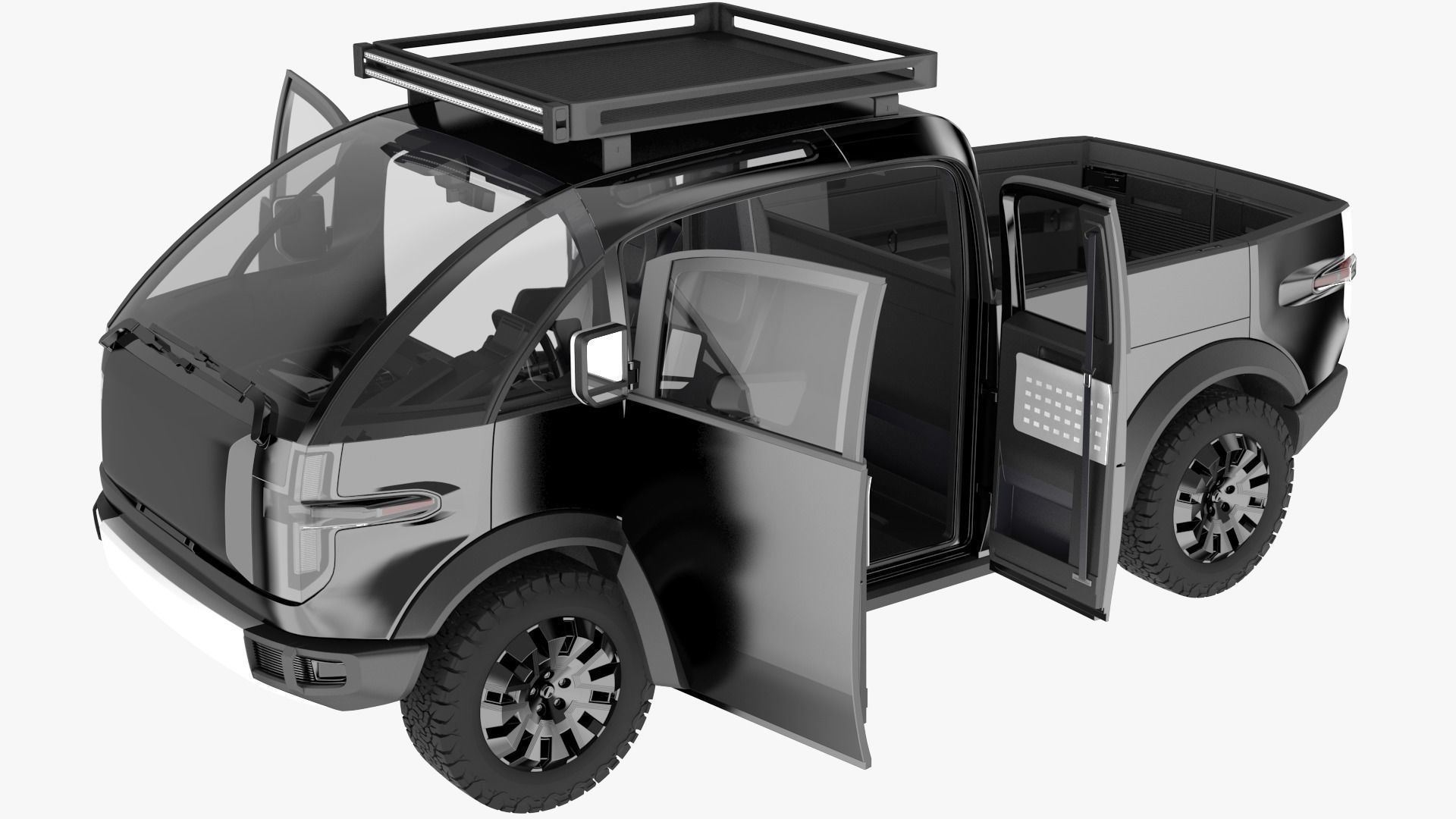 Canoo Pickup Truck  3D model_2