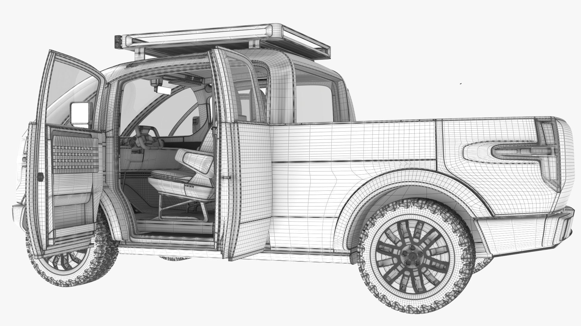 Canoo Pickup Truck  3D model_15