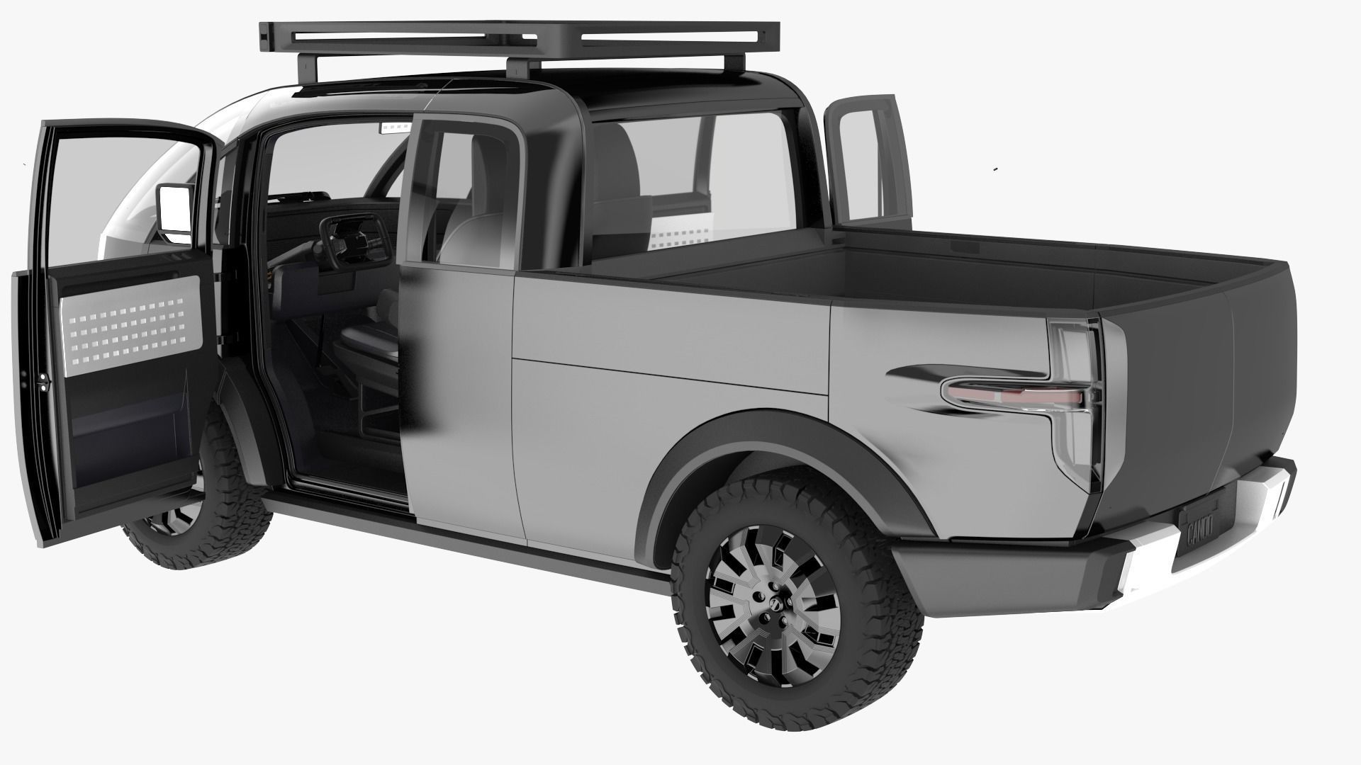 Canoo Pickup Truck  3D model_3