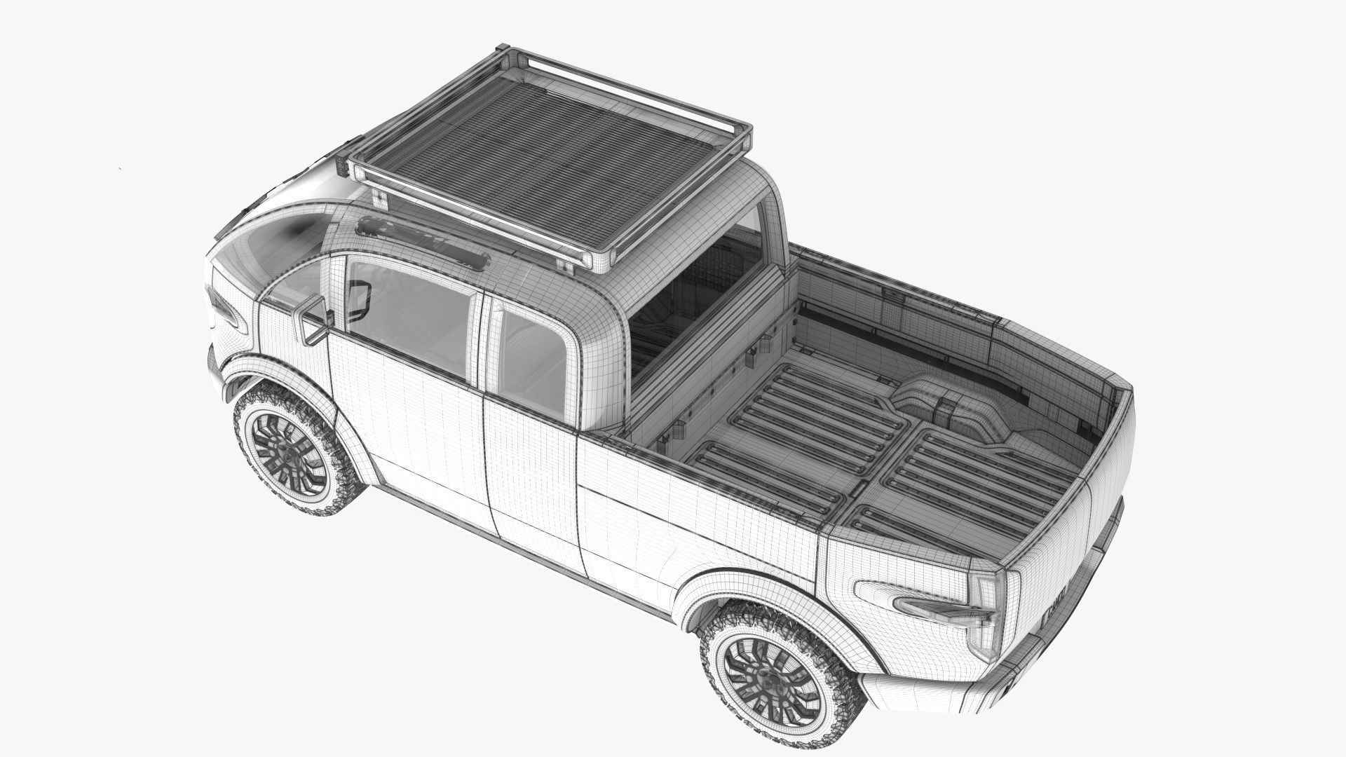 Canoo Pickup Truck  3D model_13
