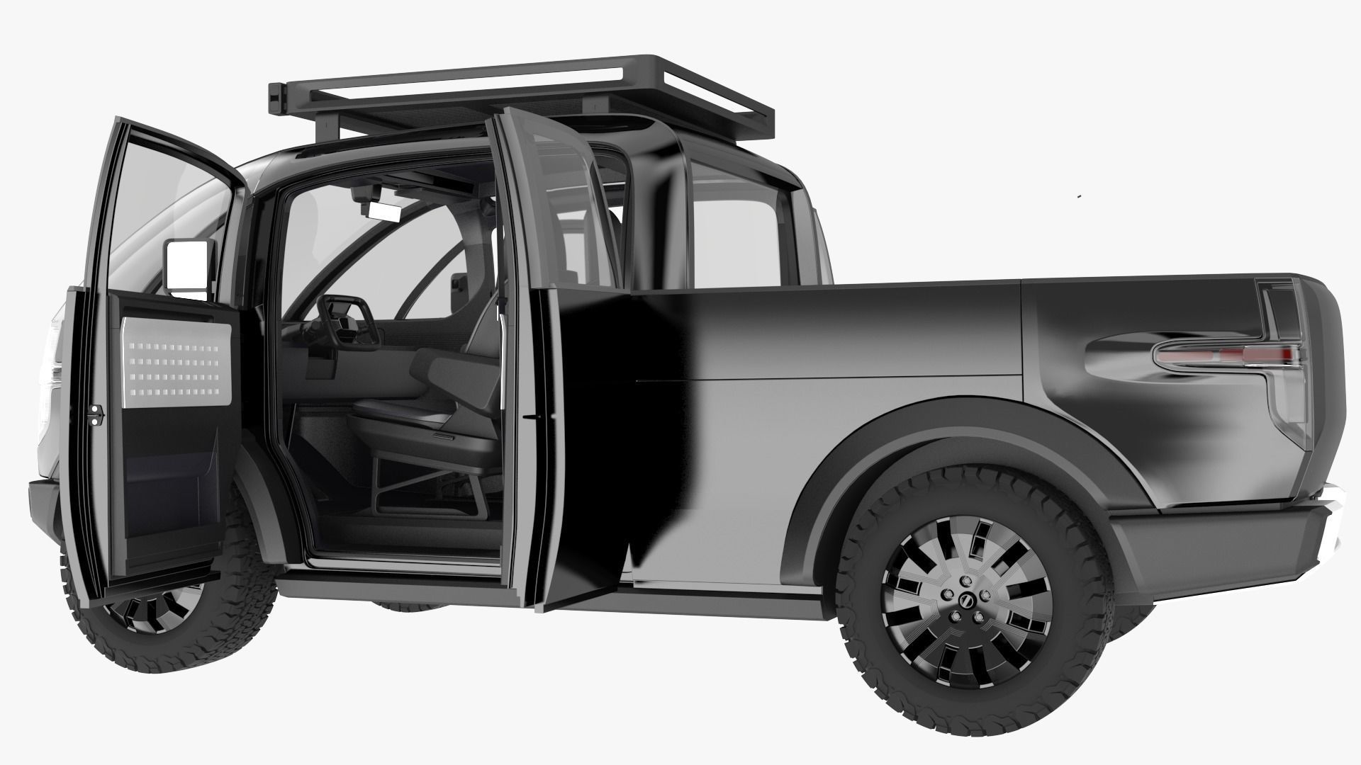 Canoo Pickup Truck  3D model_6