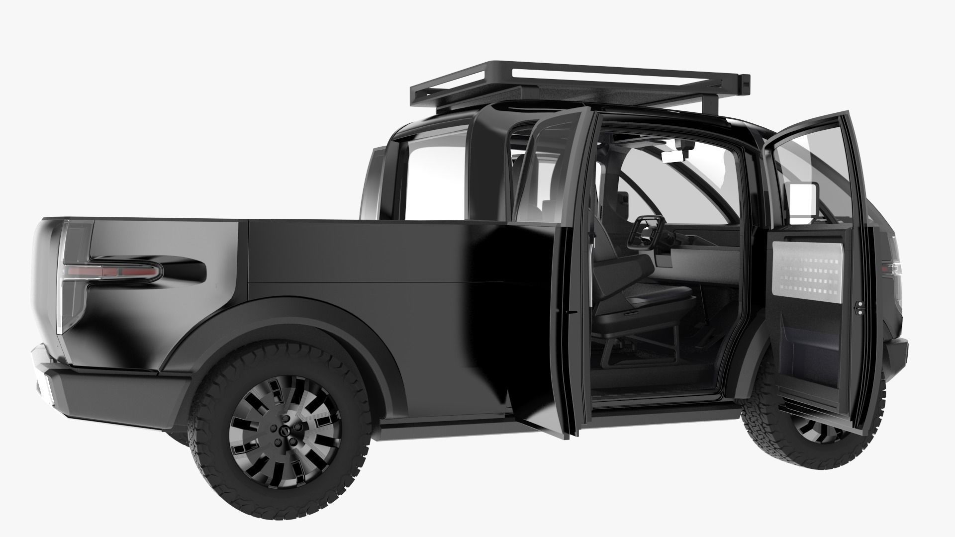 Canoo Pickup Truck  3D model_8