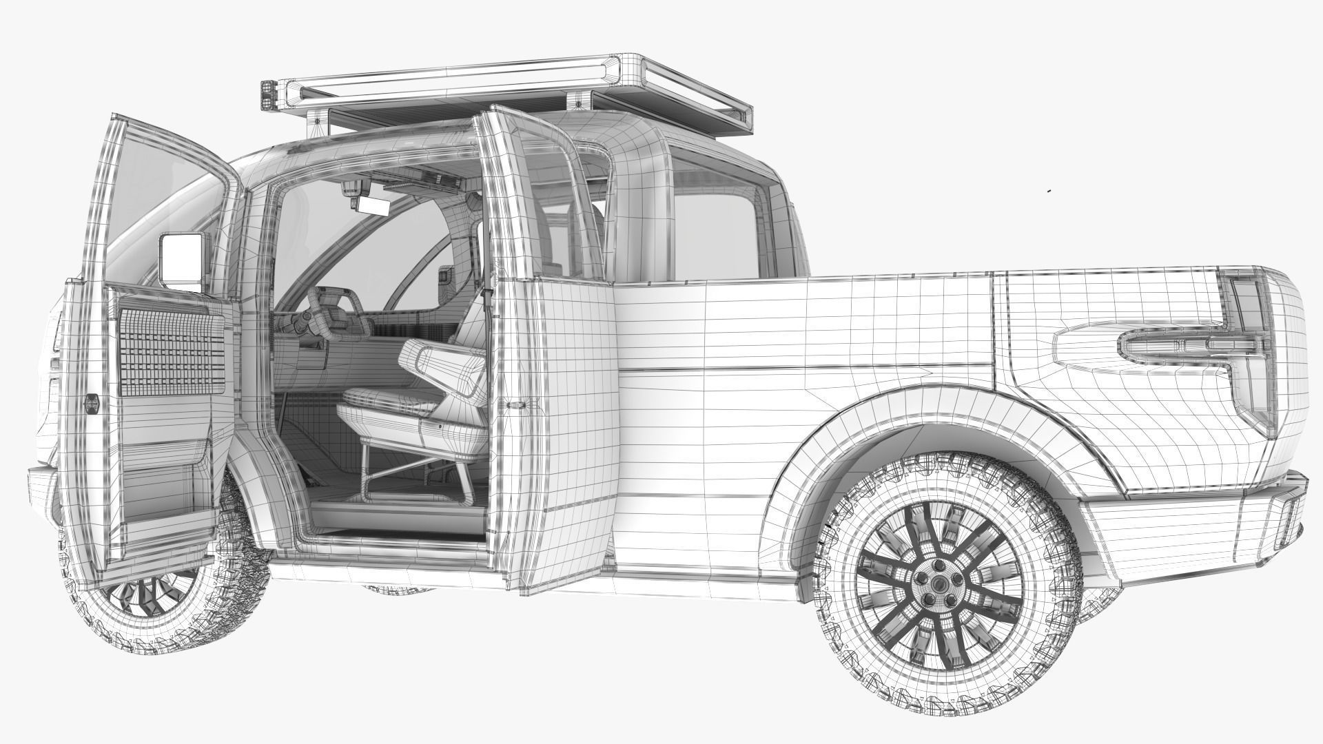 Canoo Pickup Truck  3D model_14