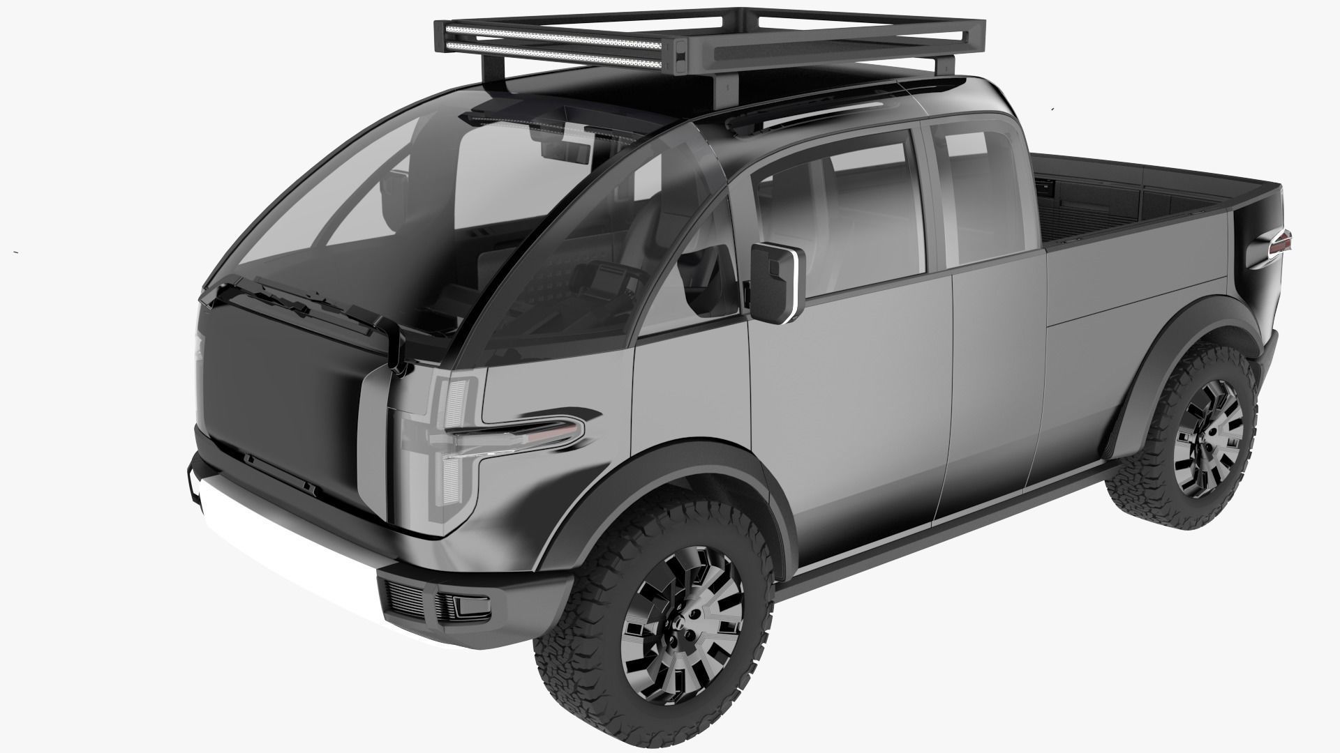 Canoo Pickup Truck  3D model_1