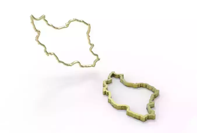 Iran pendant hollow 3D print model