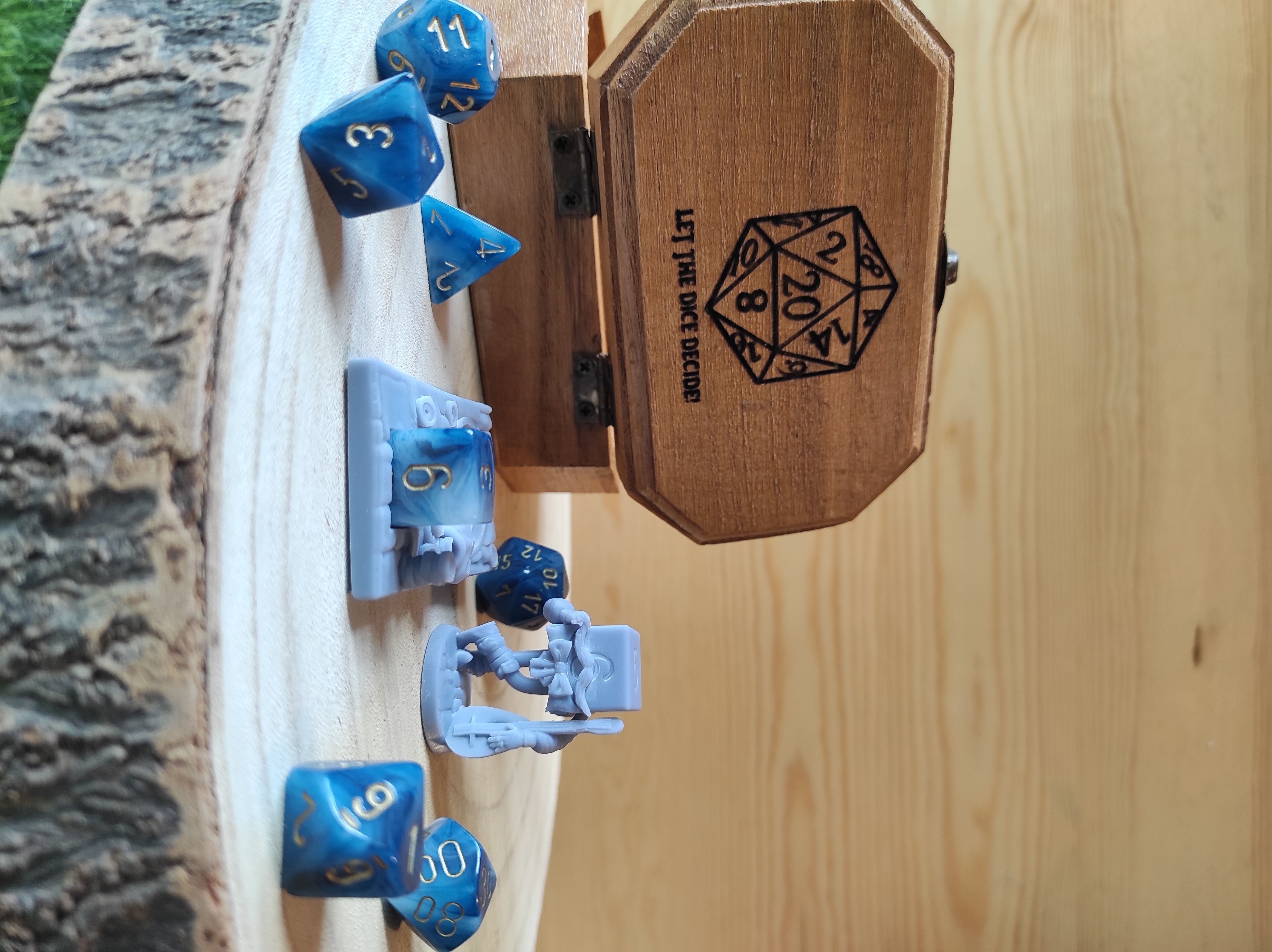 Dice Keepers - 14 miniature and polyhedral dice stand 3D print model_20