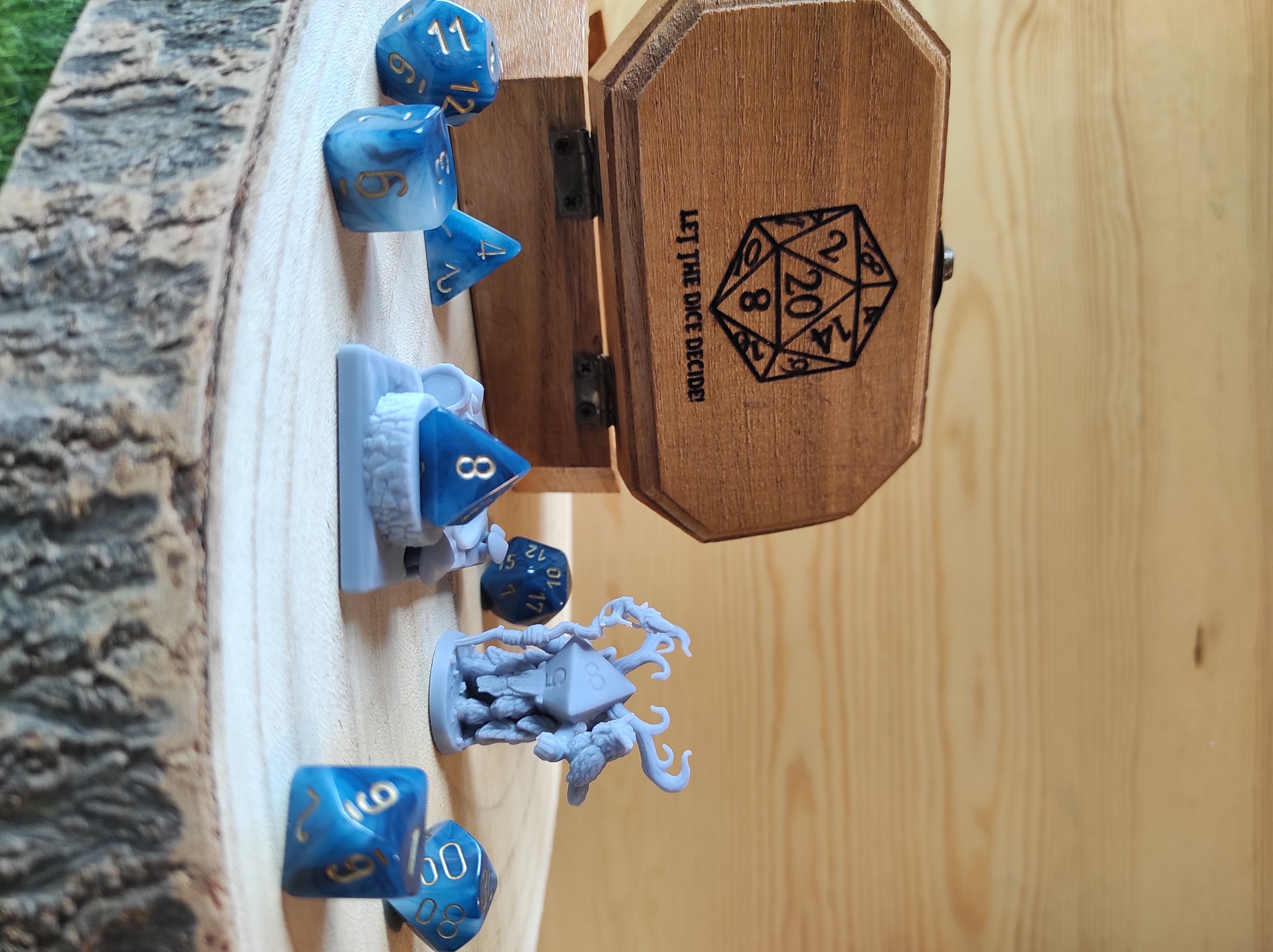 Dice Keepers - 14 miniature and polyhedral dice stand 3D print model_26