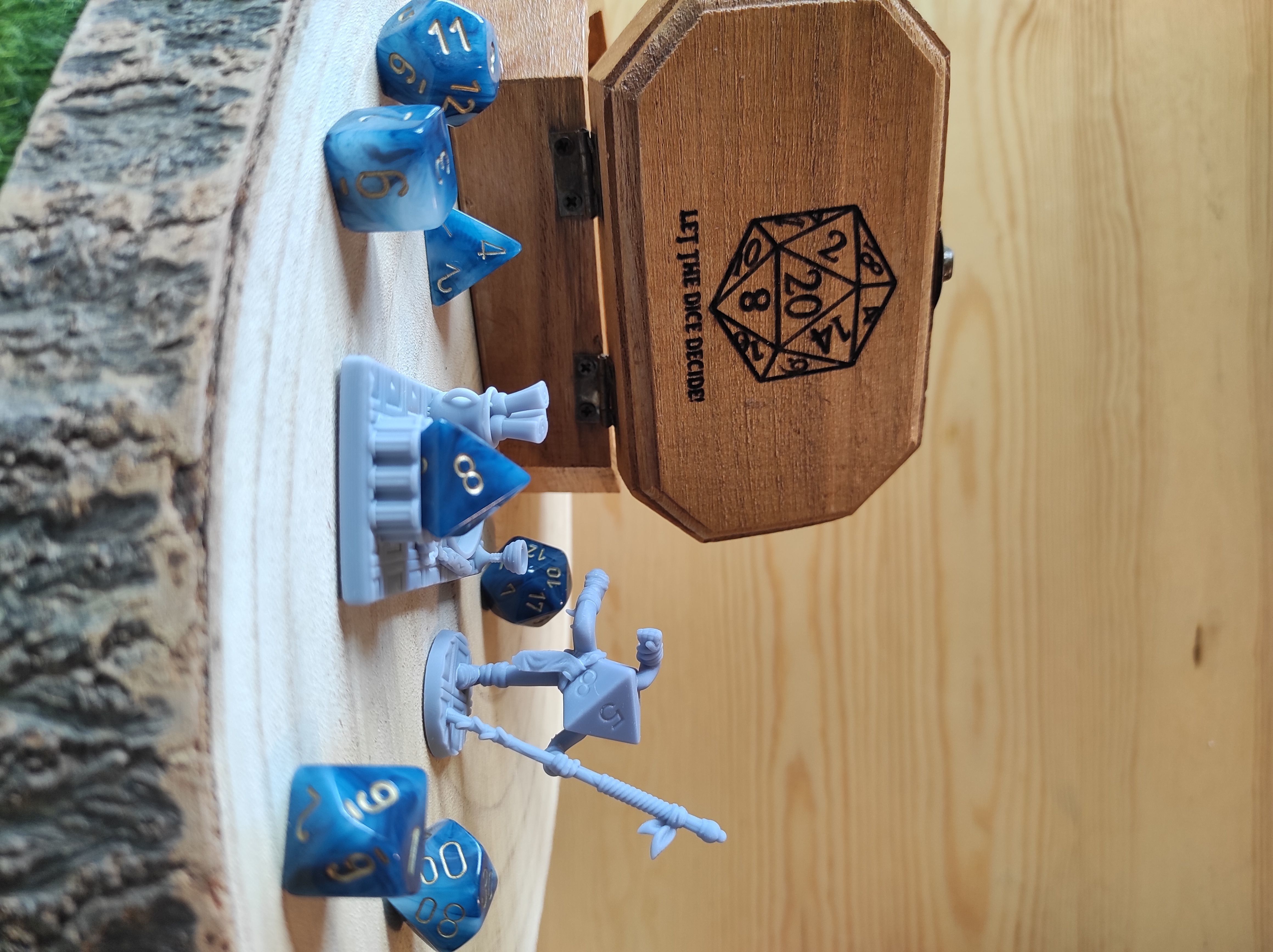 Dice Keepers - 14 miniature and polyhedral dice stand 3D print model_24