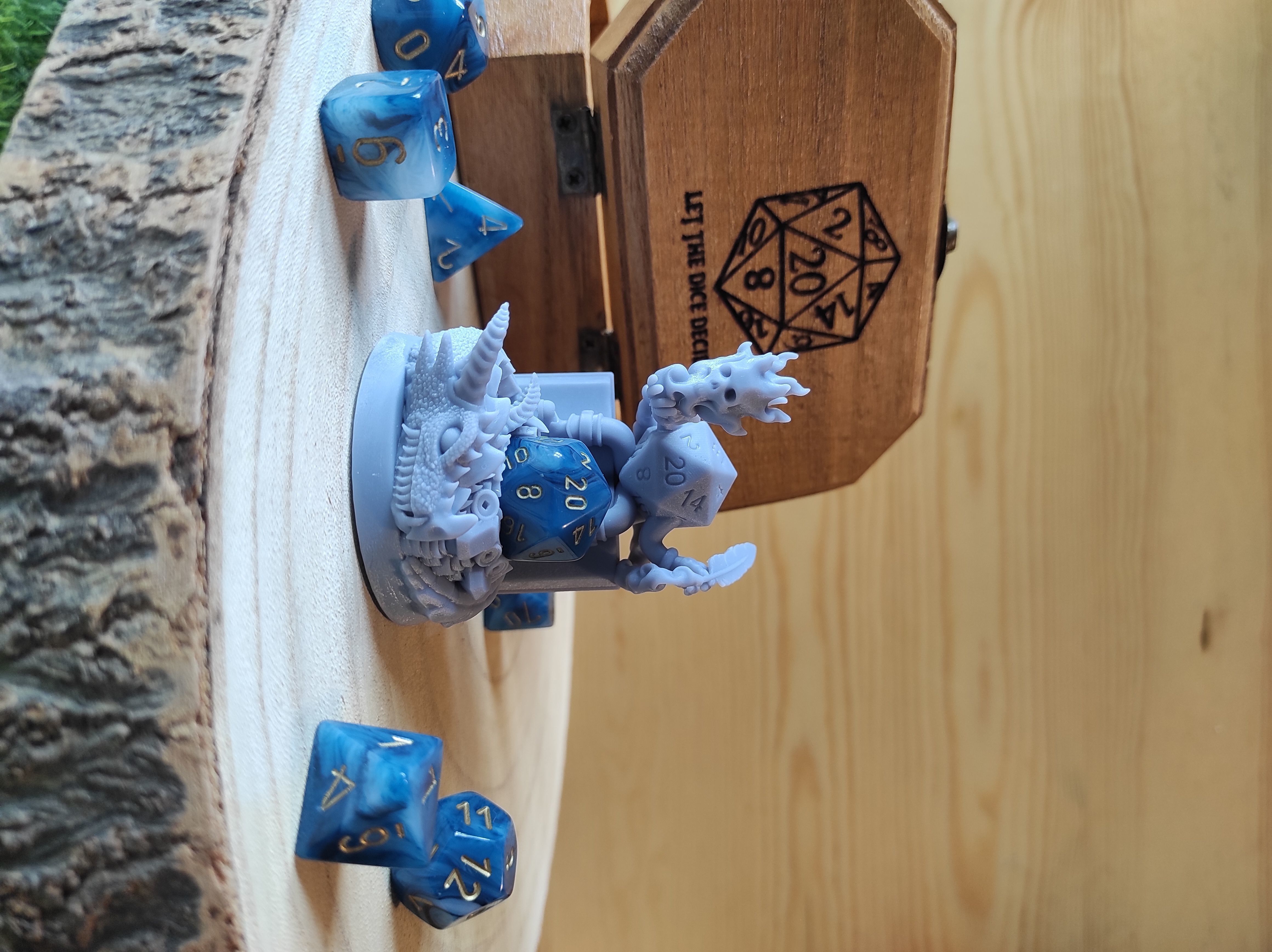 Dice Keepers - 14 miniature and polyhedral dice stand 3D print model_39