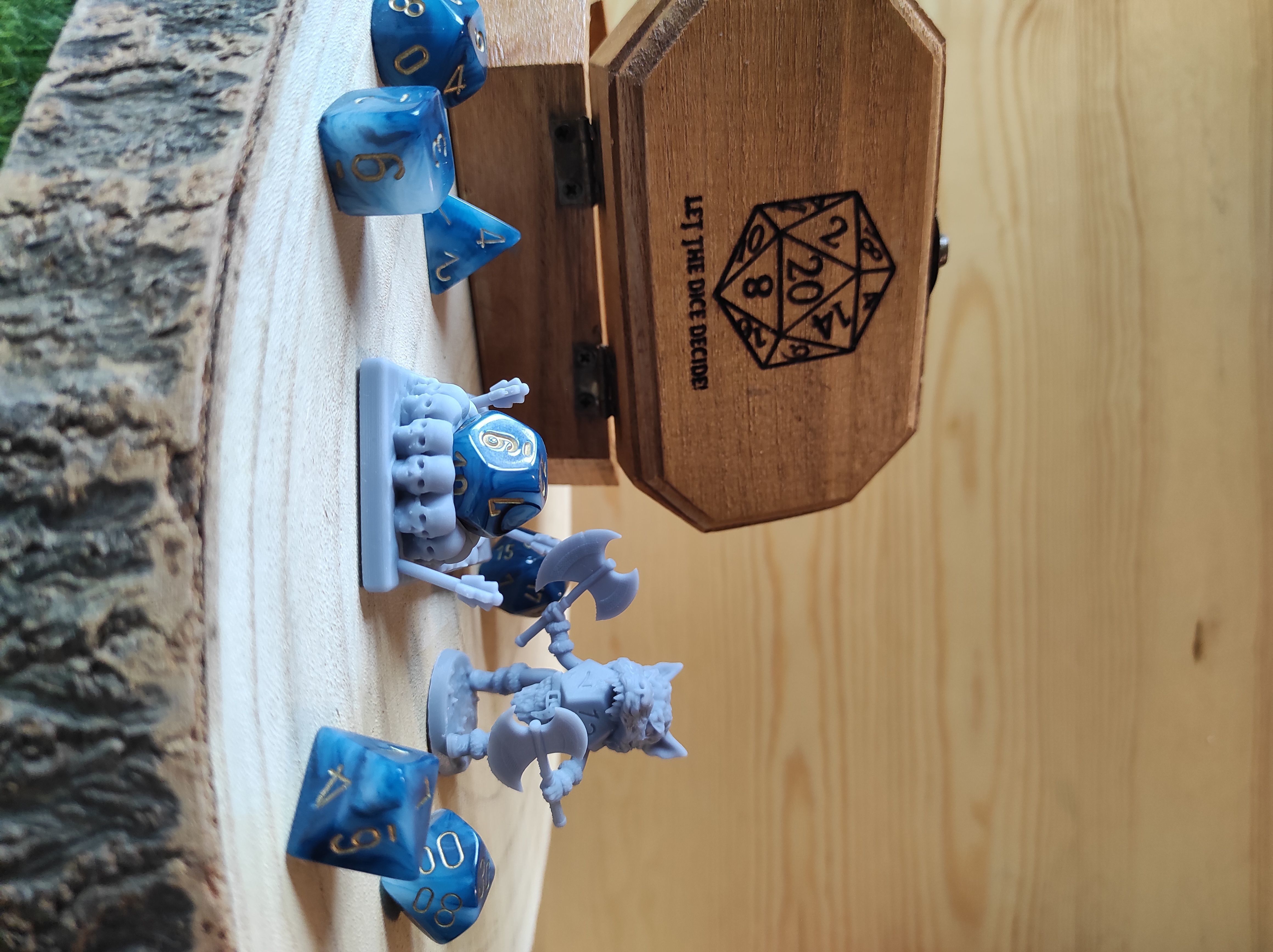 Dice Keepers - 14 miniature and polyhedral dice stand 3D print model_32