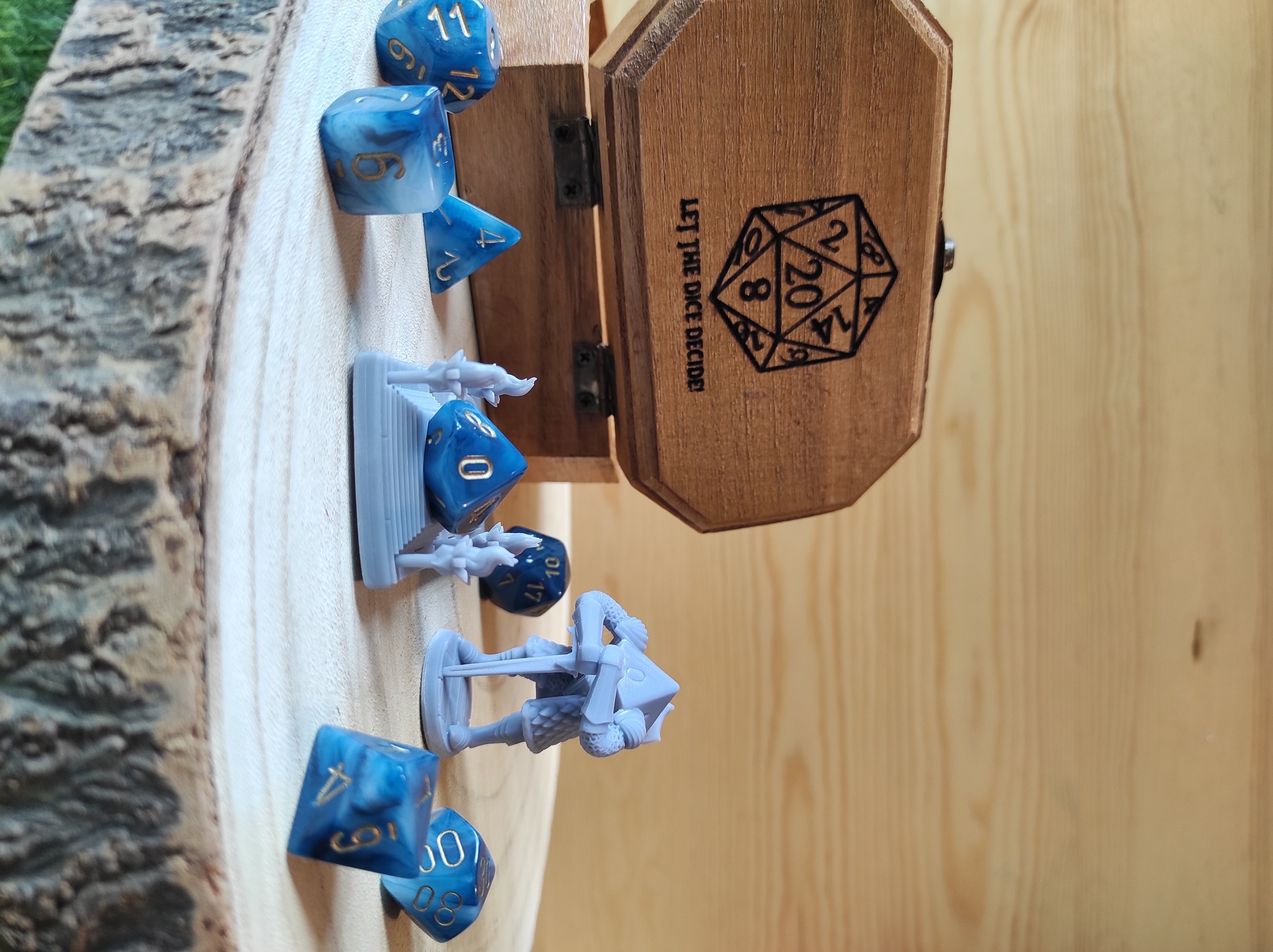 Dice Keepers - 14 miniature and polyhedral dice stand 3D print model_28