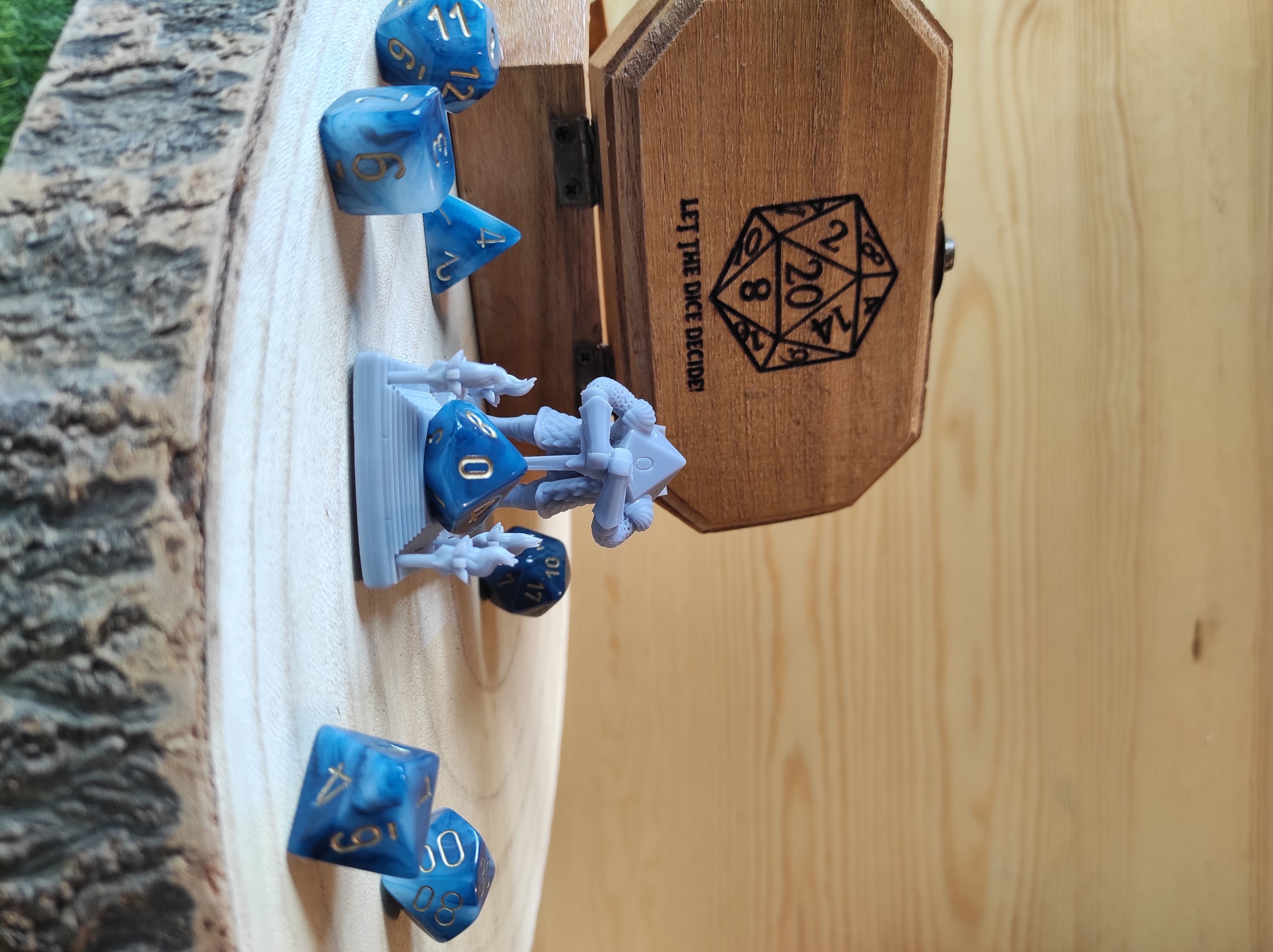 Dice Keepers - 14 miniature and polyhedral dice stand 3D print model_27