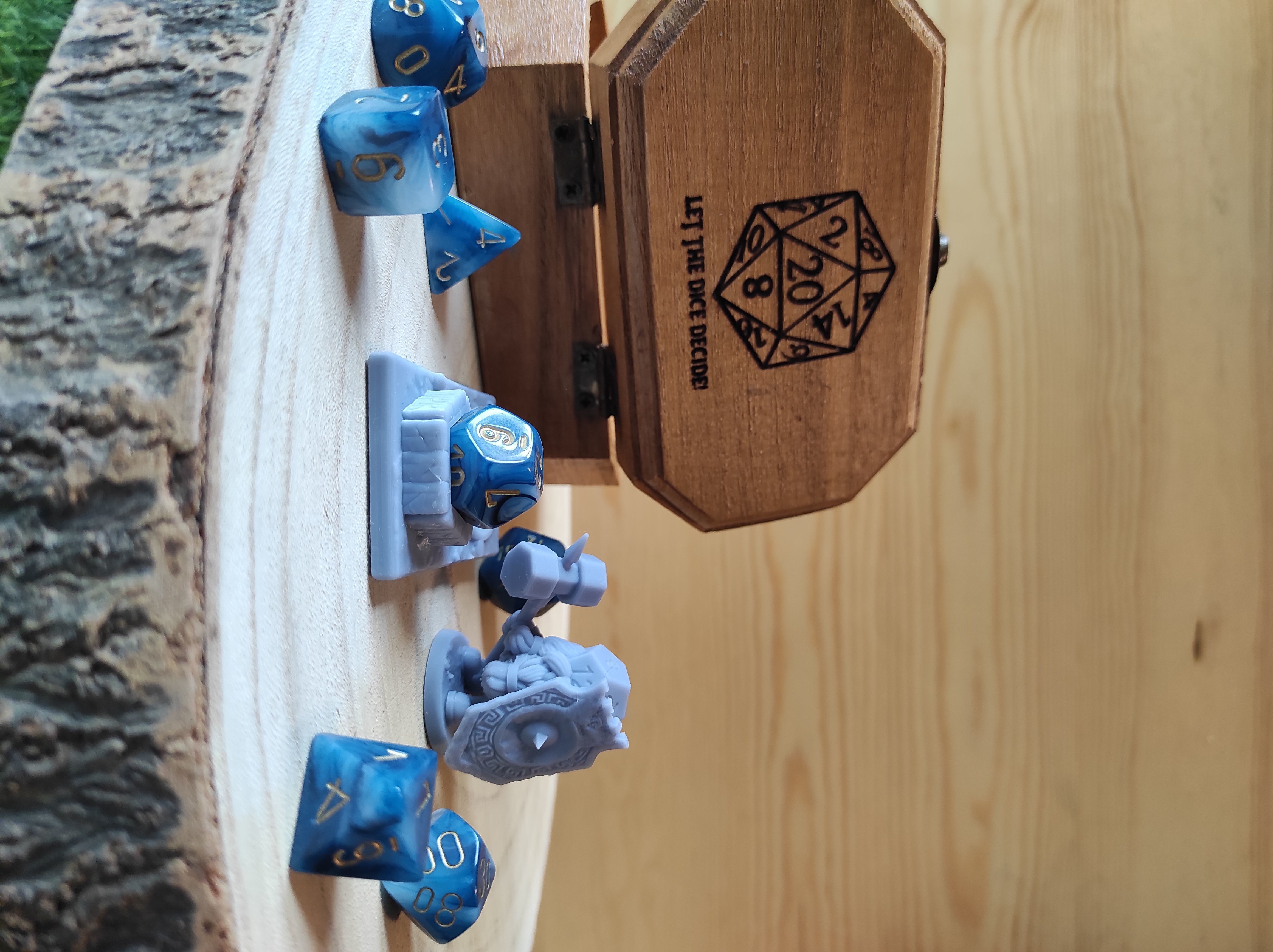 Dice Keepers - 14 miniature and polyhedral dice stand 3D print model_34